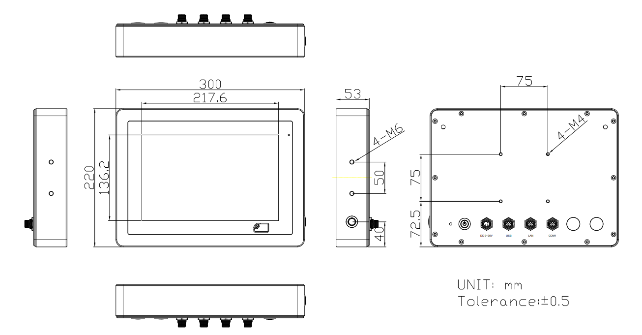 ViTAM-810P boyutları